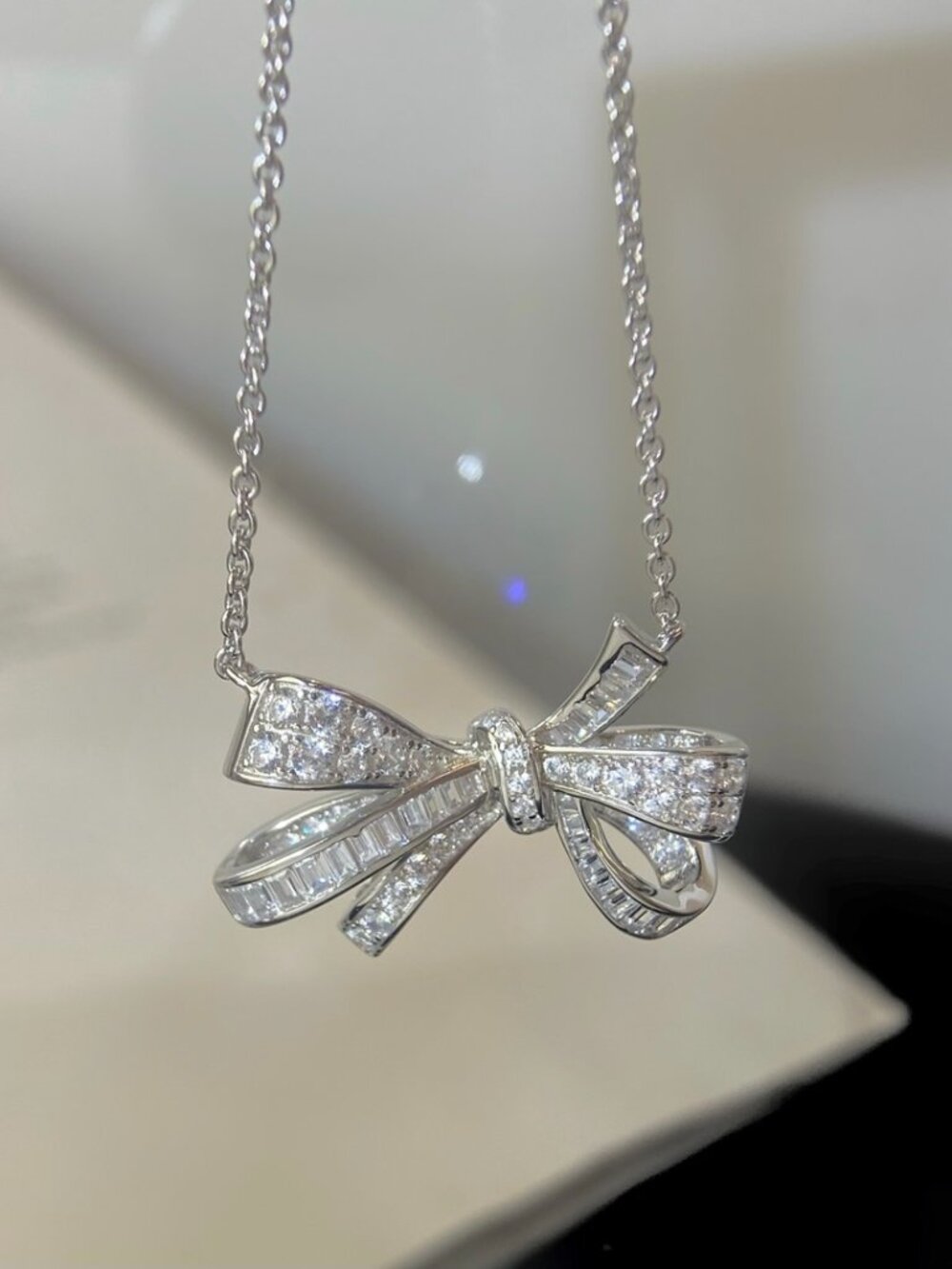 Graff Bow Diamond Necklace